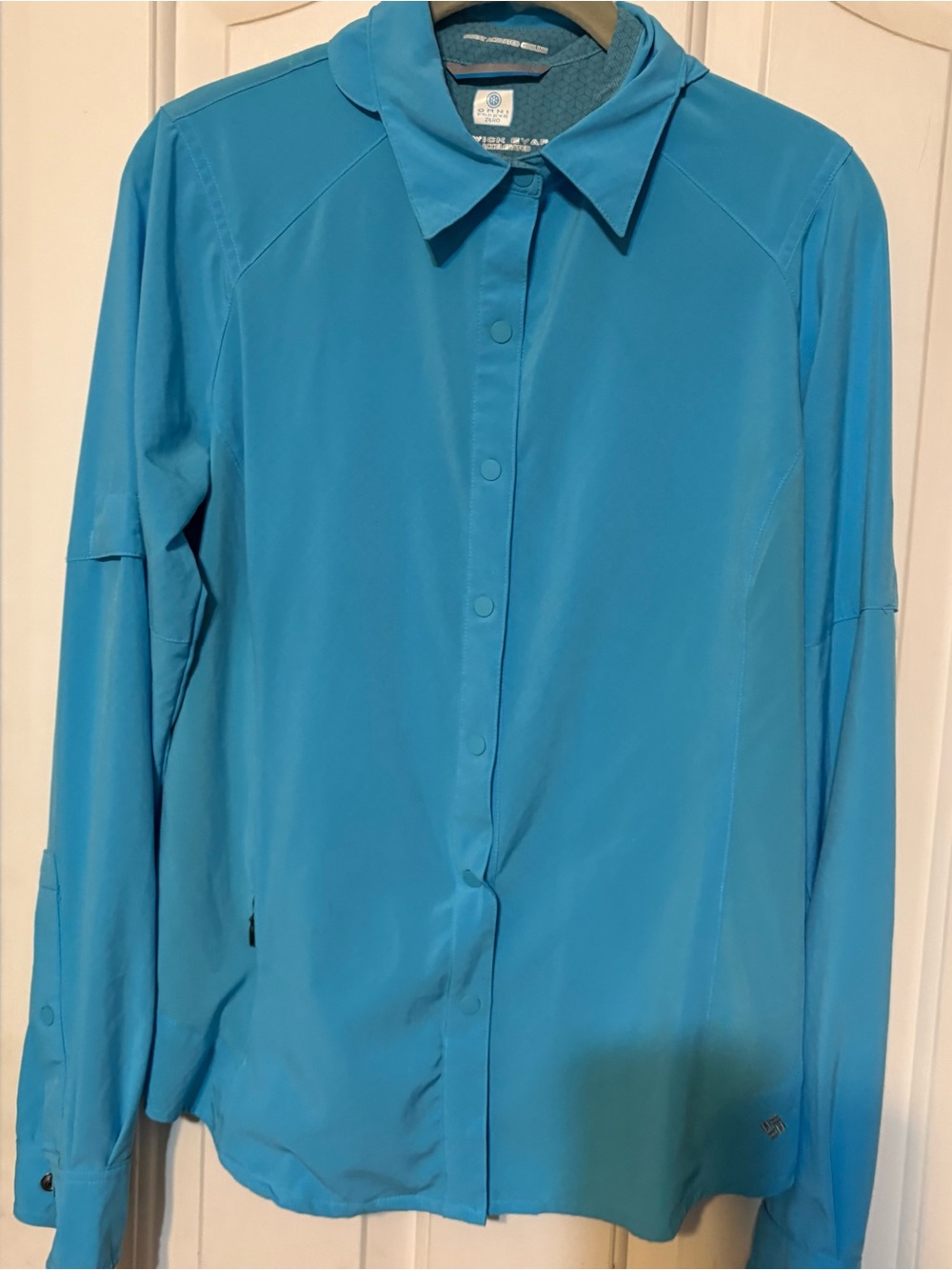Columbia Women’s Turquoise Long-Sleeve SNAP Blouse